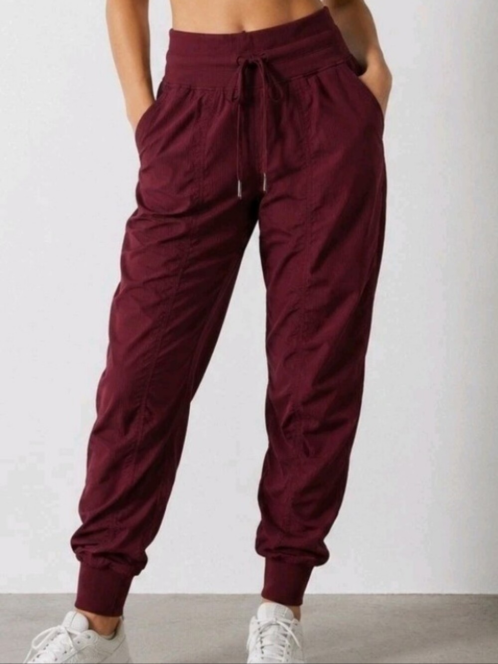 NWOT Lululemon Mid Rise Dance Studio Jogger Red Burgundy Fall Athleisure 8 M